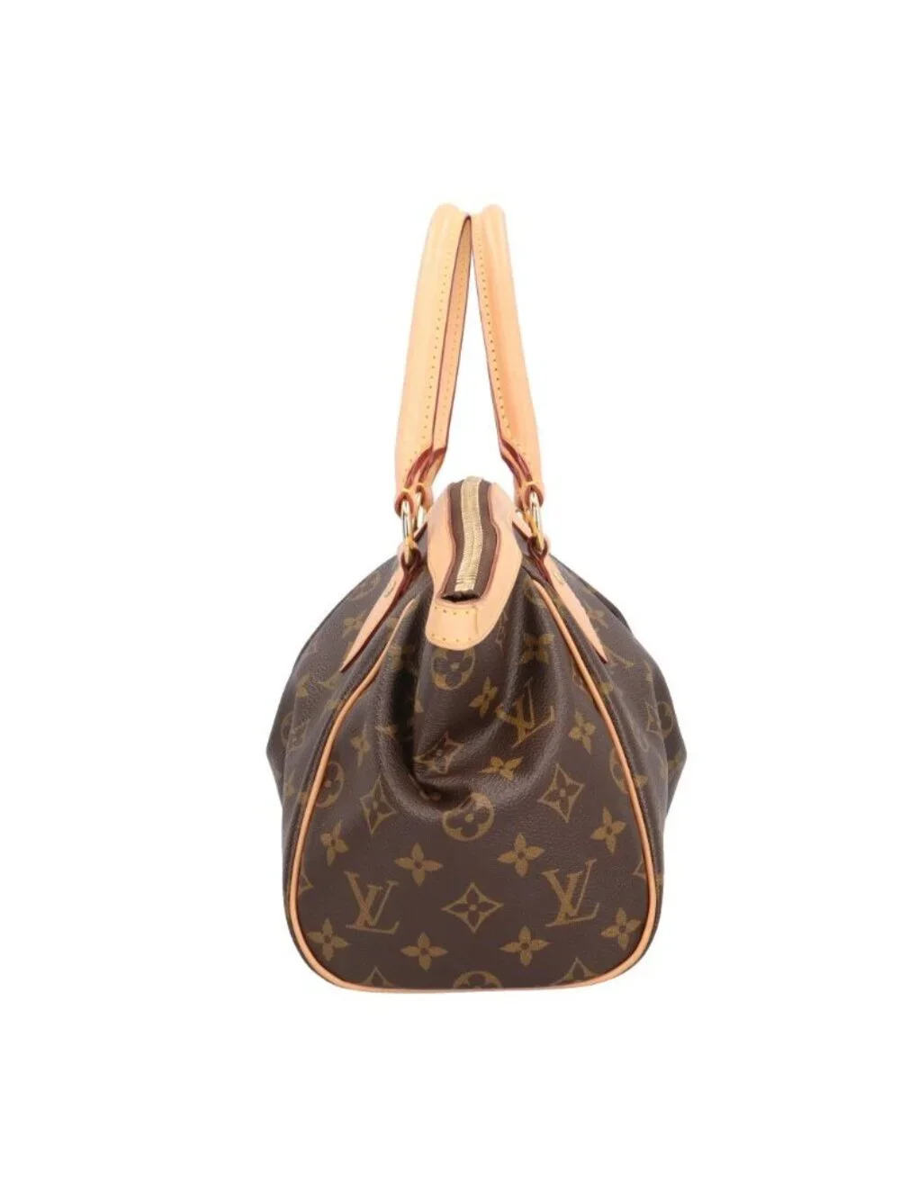 Louis Vuitton Tivoli PM Monogram Handbag Canvas Brown